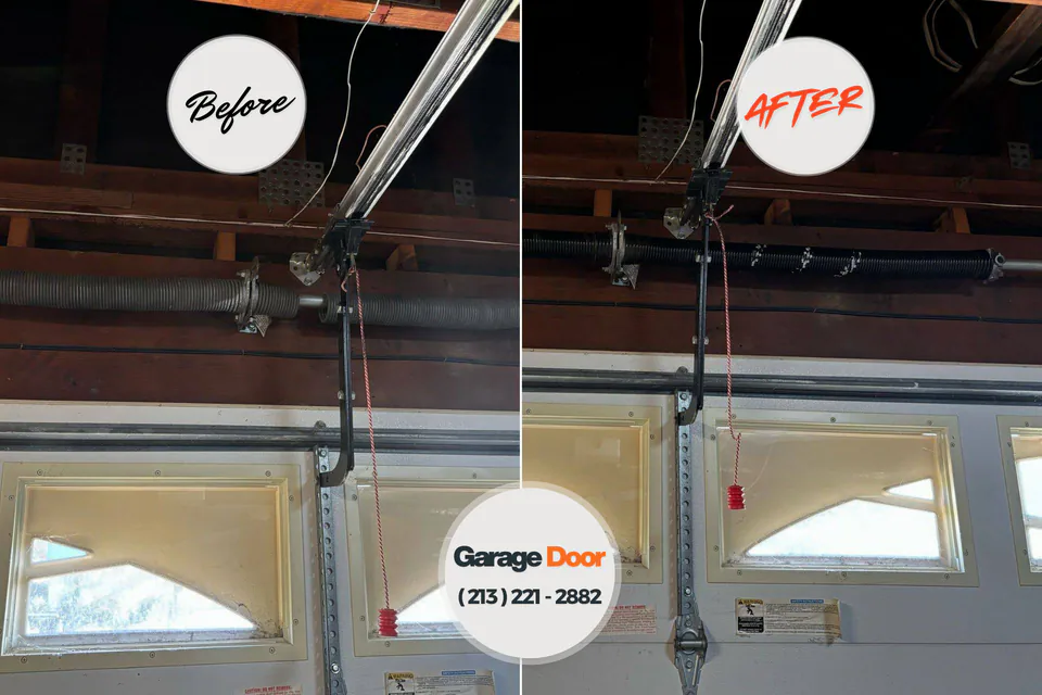Before and after: garage door repair McConnellsburg, PA